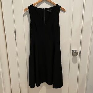Banana Republic Fit and Flare Black Dress 6